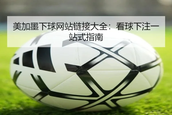 美加墨下球网站链接大全：看球下注一站式指南